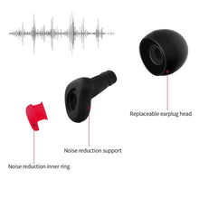 Load image into Gallery viewer, Soundproof Noise Reduction Ear Plugs Sleep Portable Professional Silicone Ears Earplug Soft Anti-Noise Sponge Sleeping Earplugs
