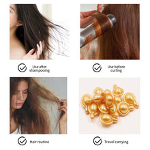 Load image into Gallery viewer, 5pcs Silky Smooth Hair Vitamin Capsule Keratin Oil Hair Serum Moroccan Oil Anti Hair Loss Repair Damaged Hair Care Essential Oil
