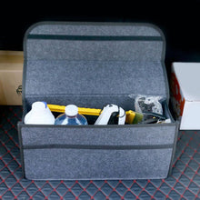 Load image into Gallery viewer, Anti Slip Compartment Boot Storage Organizer Tool Storage Bag Car Trunk Organizer Soft Felt Storage Box Accessories
