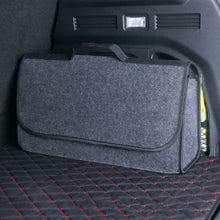 Load image into Gallery viewer, Anti Slip Compartment Boot Storage Organizer Tool Storage Bag Car Trunk Organizer Soft Felt Storage Box Accessories
