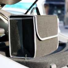 Load image into Gallery viewer, Anti Slip Compartment Boot Storage Organizer Tool Storage Bag Car Trunk Organizer Soft Felt Storage Box Accessories

