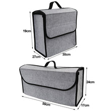 Load image into Gallery viewer, Anti Slip Compartment Boot Storage Organizer Tool Storage Bag Car Trunk Organizer Soft Felt Storage Box Accessories
