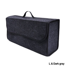 Load image into Gallery viewer, Anti Slip Compartment Boot Storage Organizer Tool Storage Bag Car Trunk Organizer Soft Felt Storage Box Accessories
