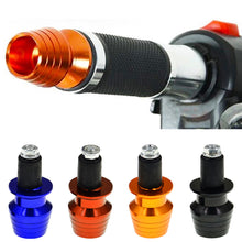 Load image into Gallery viewer, CNC Aluminum 2Pcs Motorcycle Handlebar Grips Bar End Cap Plugs Slider for Motorbike Handle
