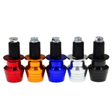 Load image into Gallery viewer, CNC Aluminum 2Pcs Motorcycle Handlebar Grips Bar End Cap Plugs Slider for Motorbike Handle
