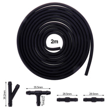 Load image into Gallery viewer, 2m Automotiv Car Wiper Blade Pipe Windshield Wiper Tube Windshield Washer Hose Connector Windshield With T/Y/I Type Splitter Jet
