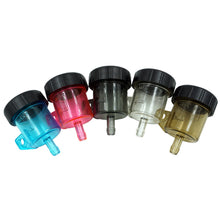 Load image into Gallery viewer, Transparent Motorcycle Front Brake Fluid Reservoir Push Up Clutch Tank Oil Fluid Cup Split Oil Pot Upper Pump Oil Cup
