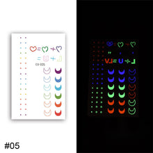 Load image into Gallery viewer, Colorful Luminous Tattoo Sticker Waterproof Long Lasting Luminous Tattoo Sticker Temporary Body Art Tattoo
