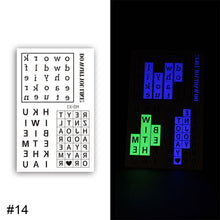 Load image into Gallery viewer, Colorful Luminous Tattoo Sticker Waterproof Long Lasting Luminous Tattoo Sticker Temporary Body Art Tattoo

