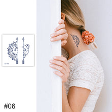 Load image into Gallery viewer, Small Fresh Tattoo Sticker Waterproof Long Lasting Tattoo Sticker Temporary Body Art Tattoo for Men Women
