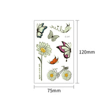 Load image into Gallery viewer, Butterfly Luminous Tattoo Sticker Waterproof Long Lasting Funny Luminous Tattoo Sticker Body Art Tattoo for Kids
