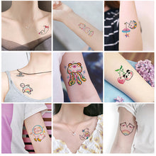Load image into Gallery viewer, 30pcs/set Colorful Tattoo Stickers Waterproof Temporary Rainbow Line Cute Love Tattoo Stickers Body Art Tattoo

