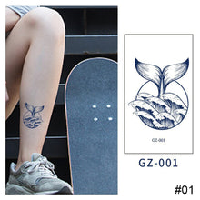 Load image into Gallery viewer, Small Fresh Herbal Tattoo Sticker Waterproof Long Lasting Tattoo Sticker Temporary Body Art Tattoo for Women Men
