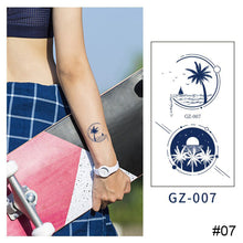 Load image into Gallery viewer, Small Fresh Herbal Tattoo Sticker Waterproof Long Lasting Tattoo Sticker Temporary Body Art Tattoo for Women Men
