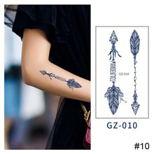 Load image into Gallery viewer, Small Fresh Herbal Tattoo Sticker Waterproof Long Lasting Tattoo Sticker Temporary Body Art Tattoo for Women Men
