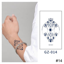 Load image into Gallery viewer, Small Fresh Herbal Tattoo Sticker Waterproof Long Lasting Tattoo Sticker Temporary Body Art Tattoo for Women Men
