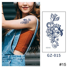 Load image into Gallery viewer, Small Fresh Herbal Tattoo Sticker Waterproof Long Lasting Tattoo Sticker Temporary Body Art Tattoo for Women Men
