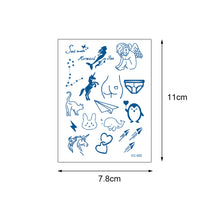 Load image into Gallery viewer, Small Pattern Herbal Tattoo Sticker Finger Cochlear Tattoo Sticker Waterproof Long Lasting Body Art Tattoo
