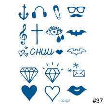 Load image into Gallery viewer, Small Pattern Herbal Tattoo Sticker Finger Cochlear Tattoo Sticker Waterproof Long Lasting Body Art Tattoo
