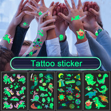 Load image into Gallery viewer, Cartoon Dinosaur Tattoo Sticker Cute Funny Waterproof Sweatproof Tattoo Sticker Temporary Body Art Tattoo for Boys
