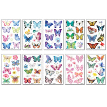 Load image into Gallery viewer, Children Cartoon Colorful Butterfly Tattoo Sticker Waterproof Sweatproof Cute Butterfly Tattoo Sticker Body Art Tattoo
