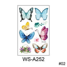 Load image into Gallery viewer, Children Cartoon Colorful Butterfly Tattoo Sticker Waterproof Sweatproof Cute Butterfly Tattoo Sticker Body Art Tattoo
