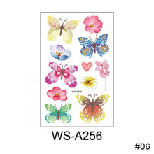 Load image into Gallery viewer, Children Cartoon Colorful Butterfly Tattoo Sticker Waterproof Sweatproof Cute Butterfly Tattoo Sticker Body Art Tattoo
