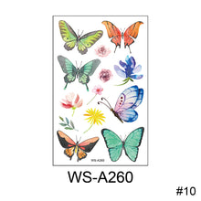 Load image into Gallery viewer, Children Cartoon Colorful Butterfly Tattoo Sticker Waterproof Sweatproof Cute Butterfly Tattoo Sticker Body Art Tattoo
