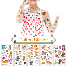 Load image into Gallery viewer, Cartoon Colorful Pet Tattoo Sticker Waterproof Sweatproof Cute Funny Pet Tattoo Sticker Body Art Tattoo for Kids
