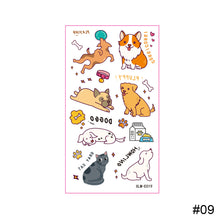 Load image into Gallery viewer, Cartoon Colorful Pet Tattoo Sticker Waterproof Sweatproof Cute Funny Pet Tattoo Sticker Body Art Tattoo for Kids
