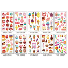Load image into Gallery viewer, Children Cute Dessert Ice Cream Tattoo Sticker Waterproof Sweatproof Funny Tattoo Sticker Temporary Body Art Tattoo
