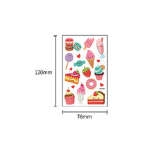 Load image into Gallery viewer, Children Cute Dessert Ice Cream Tattoo Sticker Waterproof Sweatproof Funny Tattoo Sticker Temporary Body Art Tattoo
