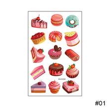 Load image into Gallery viewer, Children Cute Dessert Ice Cream Tattoo Sticker Waterproof Sweatproof Funny Tattoo Sticker Temporary Body Art Tattoo
