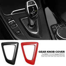 Load image into Gallery viewer, Car Carbon Fiber Gear Shift Frame Trim For BMW 1 2 3 4 5 Series F20 F21 F22 F23 F30 F34 F35 F32 F33 F36

