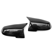 Load image into Gallery viewer, 2Pcs Car Rearview Mirror Cover Trims Side Wing Rear View Mirror Covers With Horn Styling For BMW 1 2 3 4 Series F20 F30 F31 F32 F36 2012 - UP 320i 328i 330d 335i M3 M4
