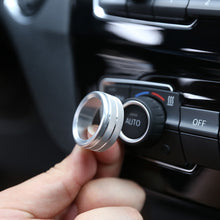 Load image into Gallery viewer, 3Pcs Audio Volume Air Condition Knob Control Button Circle Decoration Trim Ring Covers For BMW 1 2 3 3GT 4 Series X1
