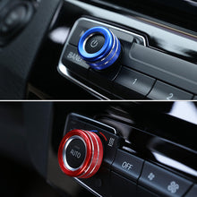 Load image into Gallery viewer, 3Pcs Audio Volume Air Condition Knob Control Button Circle Decoration Trim Ring Covers For BMW 1 2 3 3GT 4 Series X1
