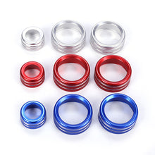 Load image into Gallery viewer, 3Pcs Audio Volume Air Condition Knob Control Button Circle Decoration Trim Ring Covers For BMW 1 2 3 3GT 4 Series X1
