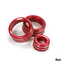 Load image into Gallery viewer, 3Pcs Audio Volume Air Condition Knob Control Button Circle Decoration Trim Ring Covers For BMW 1 2 3 3GT 4 Series X1
