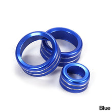 Load image into Gallery viewer, 3Pcs Audio Volume Air Condition Knob Control Button Circle Decoration Trim Ring Covers For BMW 1 2 3 3GT 4 Series X1
