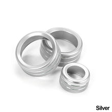 Load image into Gallery viewer, 3Pcs Audio Volume Air Condition Knob Control Button Circle Decoration Trim Ring Covers For BMW 1 2 3 3GT 4 Series X1
