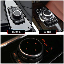 Load image into Gallery viewer, Car Styling Multimedia Buttons Cover iDrive Headlight Stickers For BMW F20 F25 F30 F10 F07 E60 E90 E92 E70 E71 F01 F02 E84 F48 X1 X3 X5 X6

