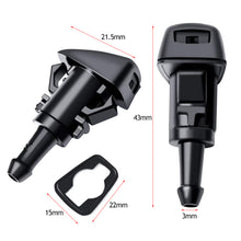 Load image into Gallery viewer, 2Pcs Car Windshield Washer Wiper Nozzles Spray Jet for Chrysler Dodge Avenger Journey Caliber Jeep Compass Grand Cherokee
