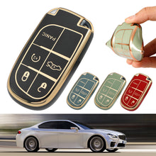 Load image into Gallery viewer, TPU Car Key Case Cover Fob For Jeep For Dodge Ram 1500 Journey Charger Dart Challenger Grand Cherokee Renegade Fiat Chrysler 300C
