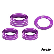 Load image into Gallery viewer, For Dodge Challenger Charger Accessories 2015-2020 Car Air Conditioning Volume Radio Button Knob Cover Aluminum Decorative Ring
