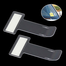 Load image into Gallery viewer, Transparent Car Vehicle Parking Ticket Receipt Permit Auto Fastener Card Bill Holder Clip Windshield Stickers Car Accessories

