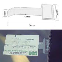 Load image into Gallery viewer, Transparent Car Vehicle Parking Ticket Receipt Permit Auto Fastener Card Bill Holder Clip Windshield Stickers Car Accessories
