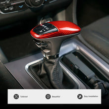 Load image into Gallery viewer, Carbon Fiber Pattern Car Gear Head Decorative Shell Cover for Dodge Challenger Charger SRT 2015 2016 2017 2018 2019 2020 2021 Car Interior Trim
