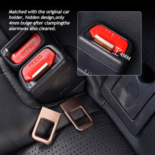Load image into Gallery viewer, Car Safety Seat Belt Lock Buckle Head Clip Universal Hidden Metal SeatBelt Plug Alarm Canceler Stopper Interior Accessories
