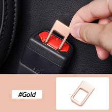 Load image into Gallery viewer, Car Safety Seat Belt Lock Buckle Head Clip Universal Hidden Metal SeatBelt Plug Alarm Canceler Stopper Interior Accessories
